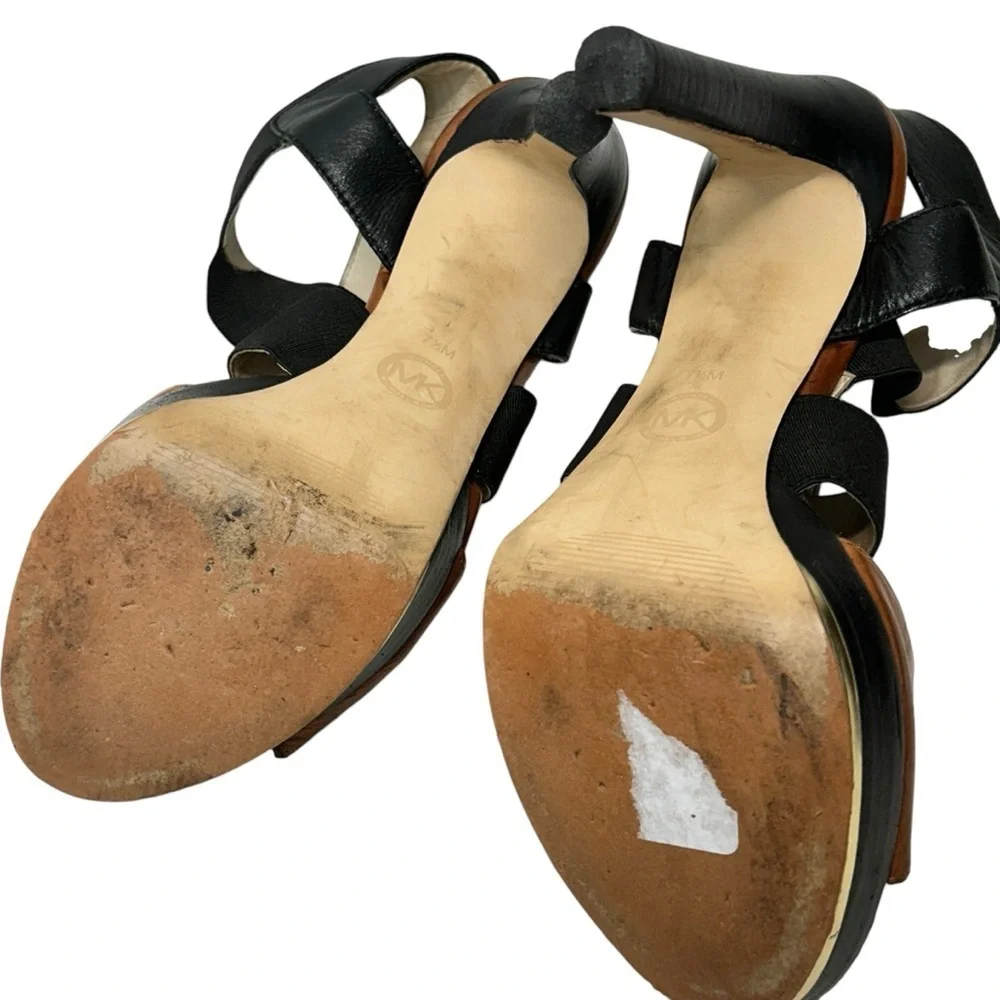 Michael Kors Women's Sexy Black and Brown Heels
